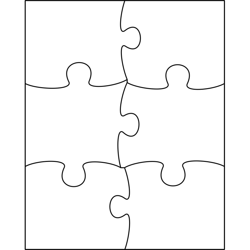 Puzzle mit 6 Teile