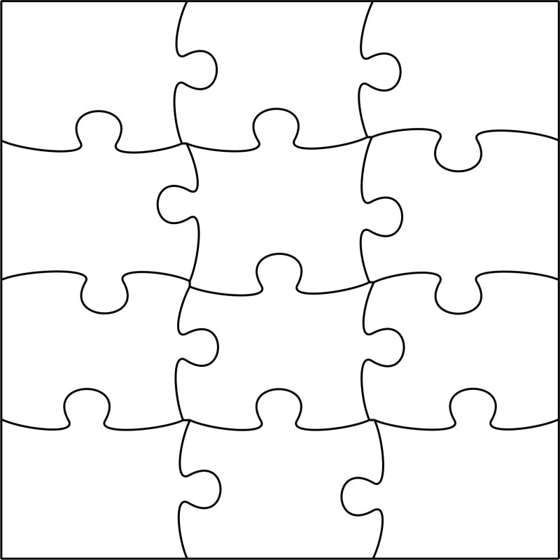 Puzzle mit 12 Teile