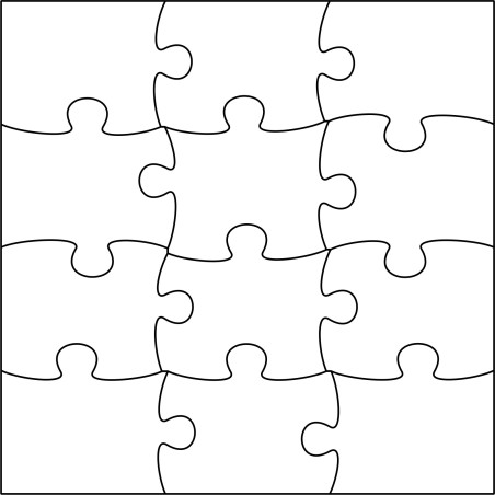 Puzzle mit 12 Teile