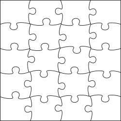 Puzzle mit 20 Teile